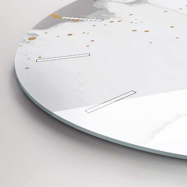 Horloge ronde 'Taches d''abstraction'