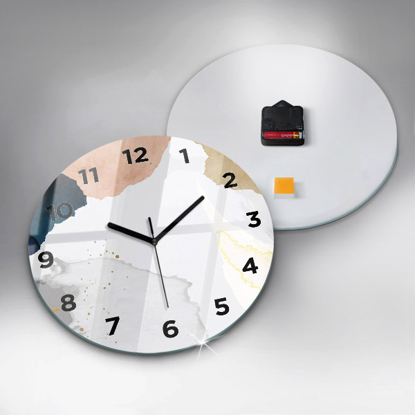 Horloge ronde 'Taches d''abstraction'