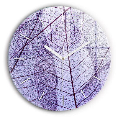 Horloge ronde Feuilles – nature