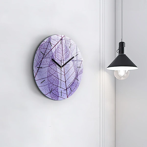 Horloge ronde Feuilles – nature