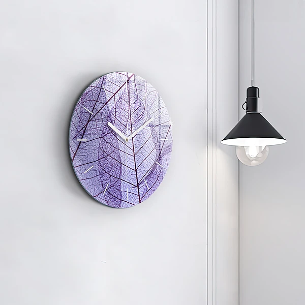 Horloge ronde Feuilles – nature