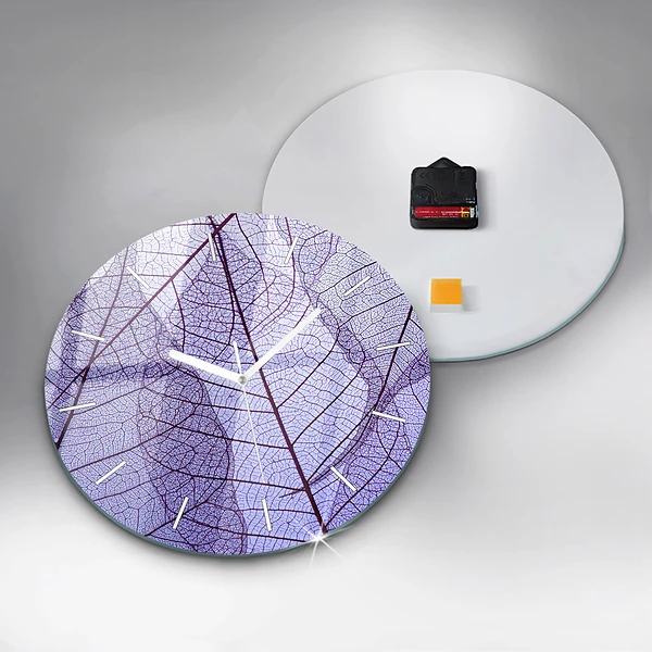Horloge ronde Feuilles – nature