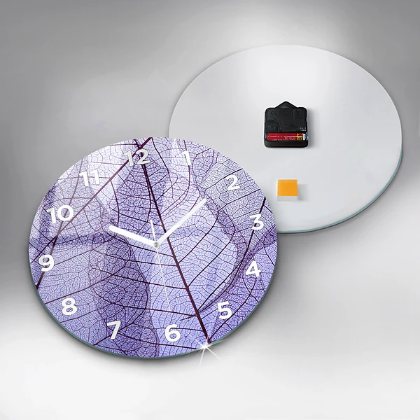Horloge ronde Feuilles – nature