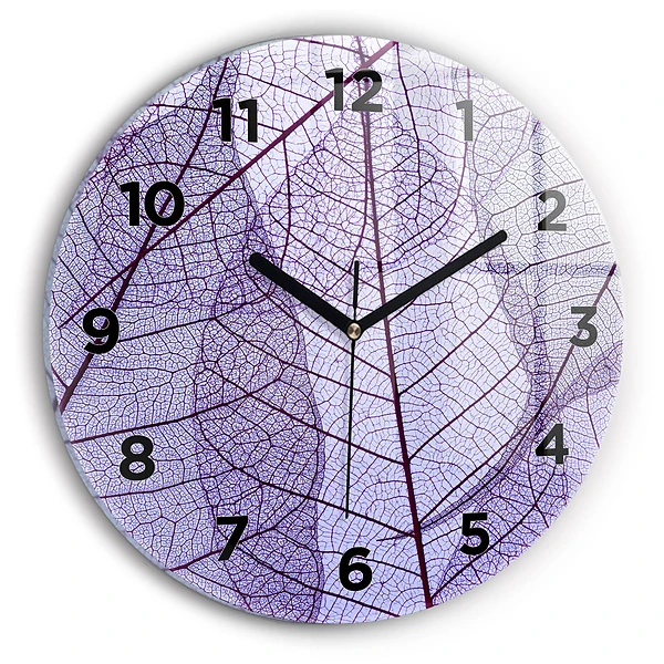 Horloge ronde Feuilles – nature