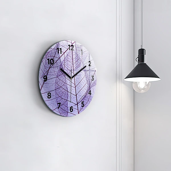 Horloge ronde Feuilles – nature
