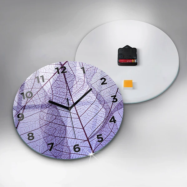 Horloge ronde Feuilles – nature