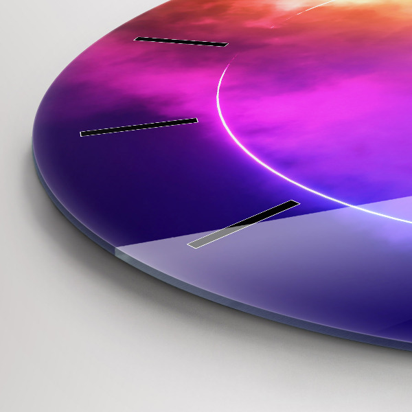 Horloge ronde Résumé de fumée 3D