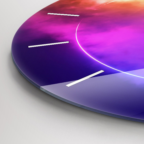 Horloge ronde Résumé de fumée 3D