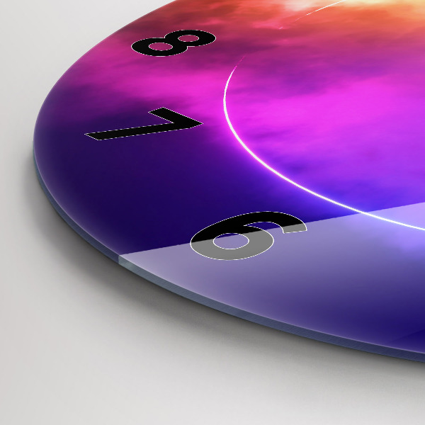 Horloge ronde Résumé de fumée 3D