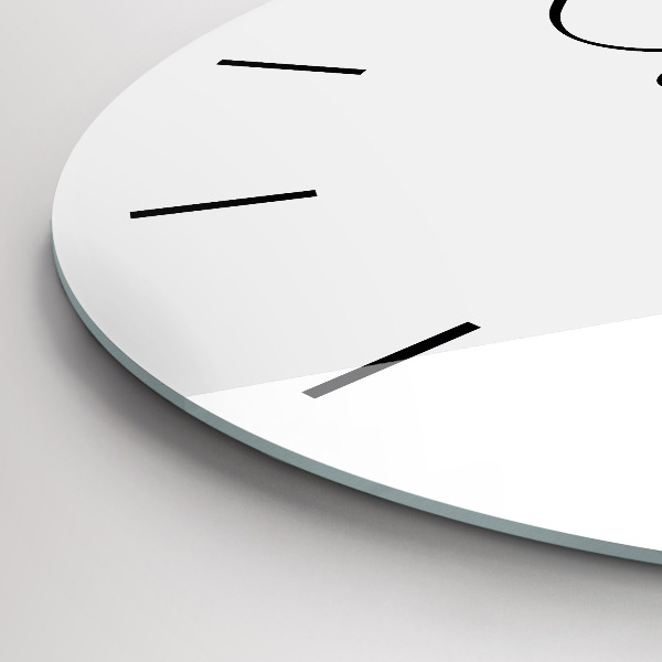 Horloge ronde 'L''inscription Voyage'