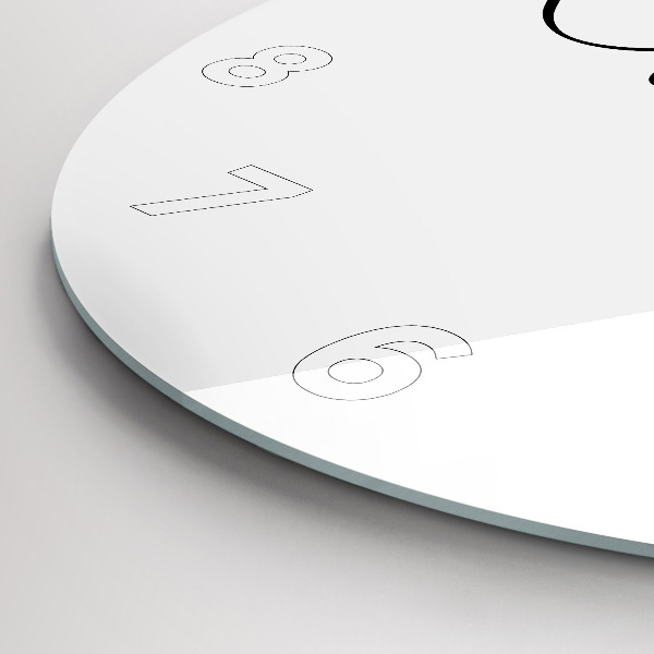 Horloge ronde 'L''inscription Voyage'