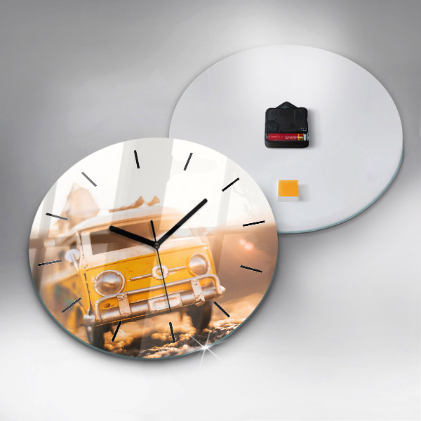 Horloge ronde Voiture en vacances