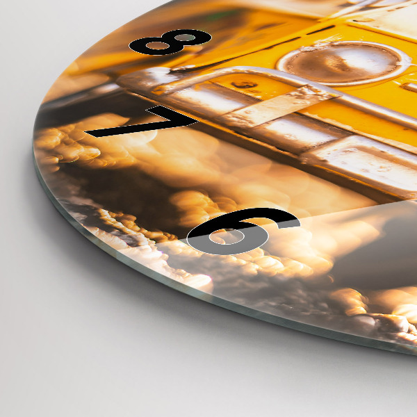 Horloge ronde Voiture en vacances