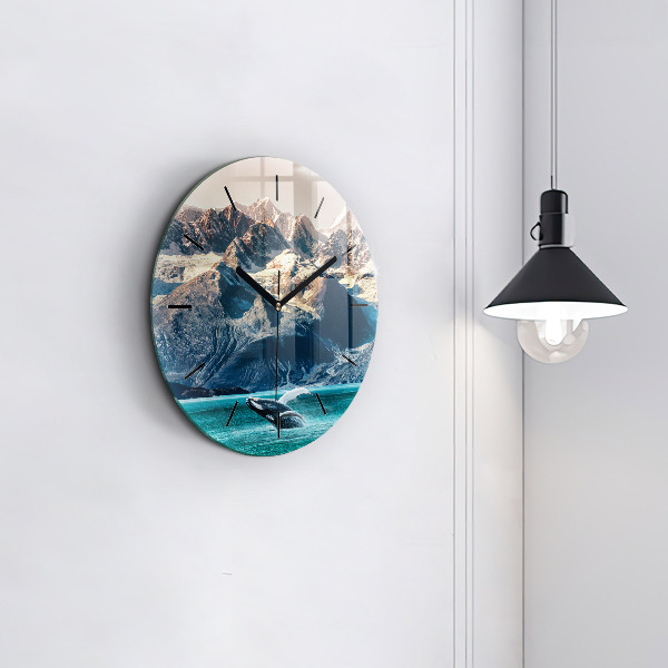 Horloge ronde Eau de baleine