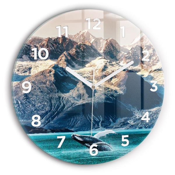 Horloge ronde Eau de baleine