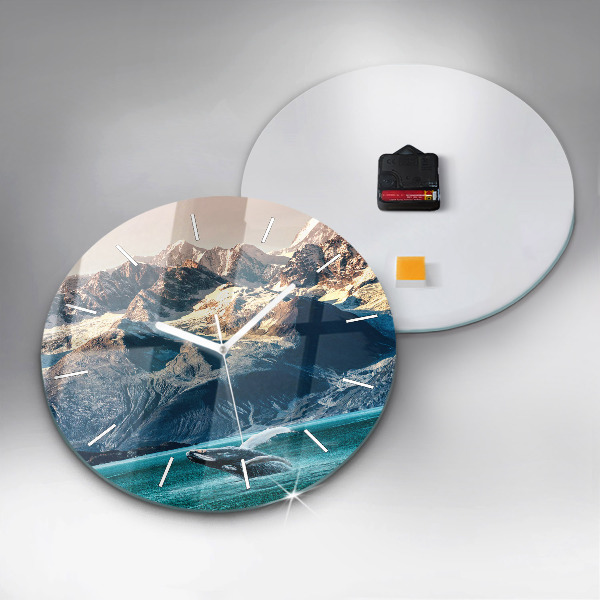 Horloge ronde Eau de baleine