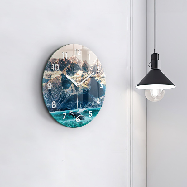 Horloge ronde Eau de baleine