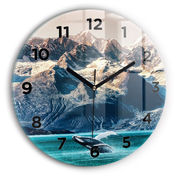 Horloge ronde Eau de baleine