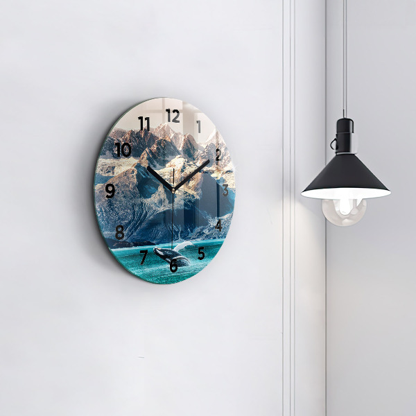 Horloge ronde Eau de baleine