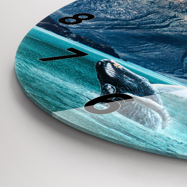 Horloge ronde Eau de baleine