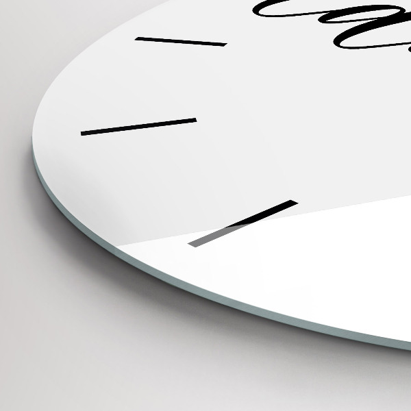 Horloge ronde Inscription aventure