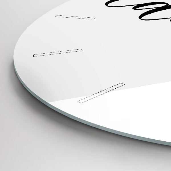 Horloge ronde Inscription aventure