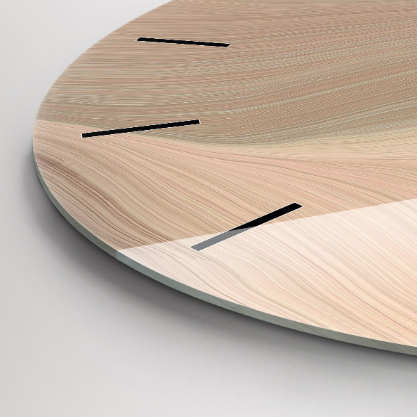 Horloge ronde Abstraction des vagues