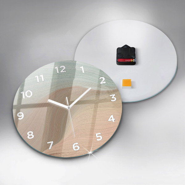 Horloge ronde Abstraction des vagues