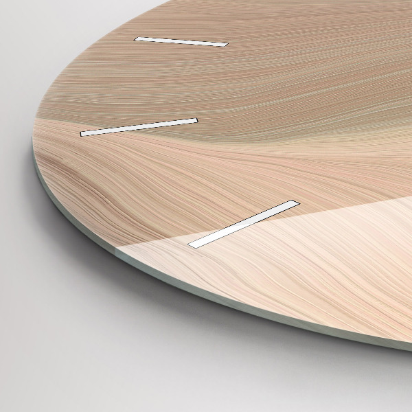 Horloge ronde Abstraction des vagues