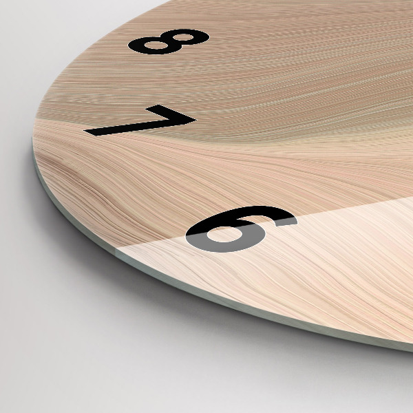 Horloge ronde Abstraction des vagues