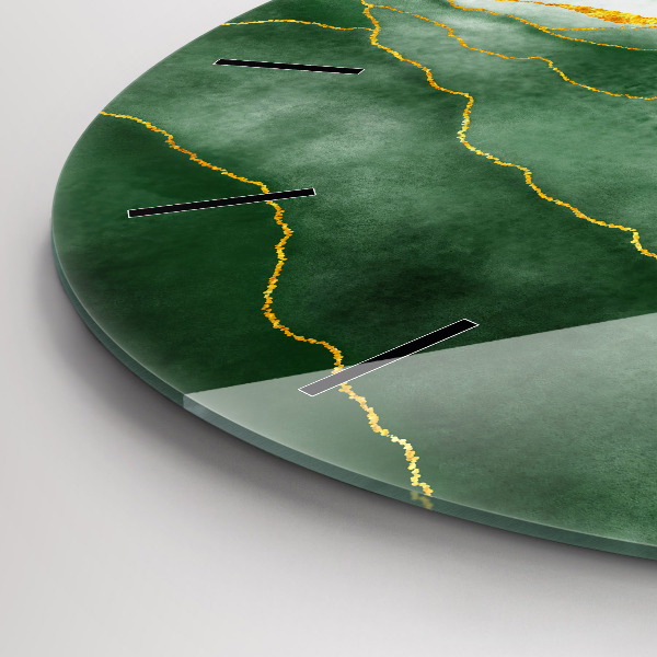 Pendule murale ronde 'Feuilles d''abstraction'