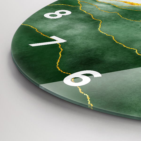 Pendule murale ronde 'Feuilles d''abstraction'