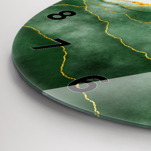 Pendule murale ronde 'Feuilles d''abstraction'