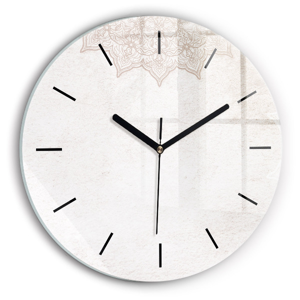 Pendule murale ronde Motif décoratif