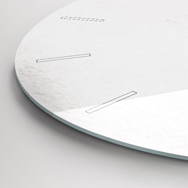 Pendule murale ronde Motif décoratif