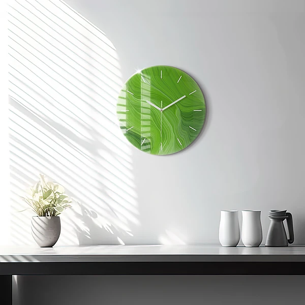 Pendule murale ronde Ondes modernes