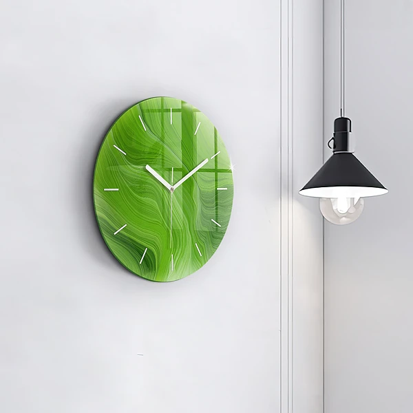 Pendule murale ronde Ondes modernes