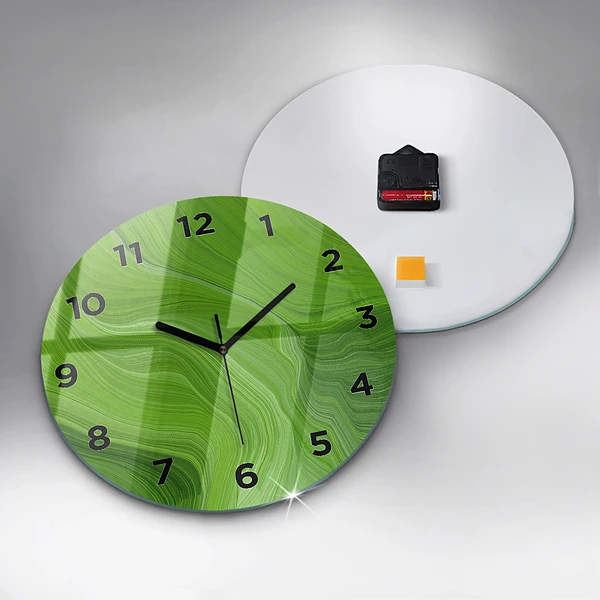 Pendule murale ronde Ondes modernes