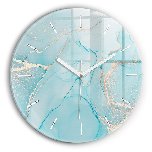 Pendule murale ronde Marbre décoratif