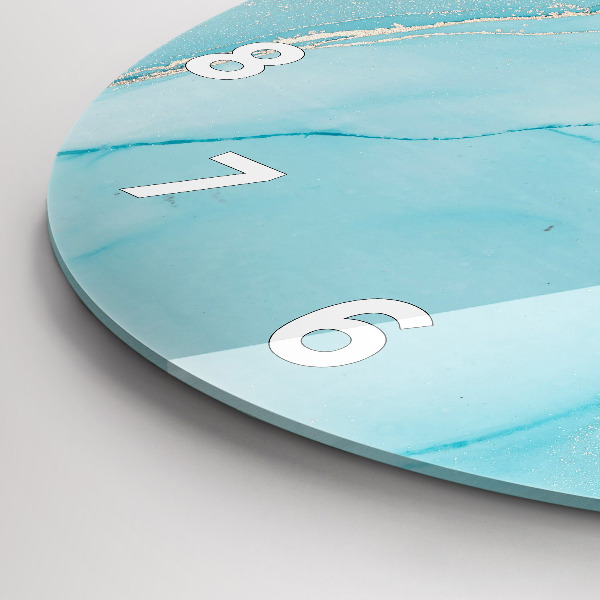 Pendule murale ronde Marbre décoratif