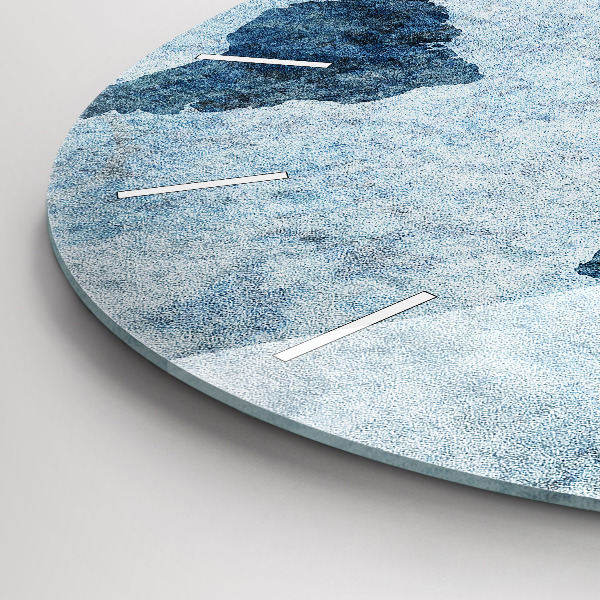 Pendule murale ronde Carte du monde peinte