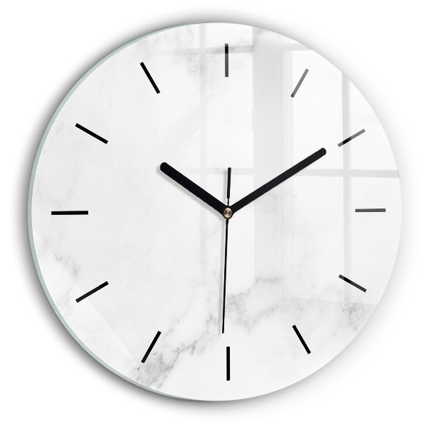Pendule murale ronde Marbre élégant