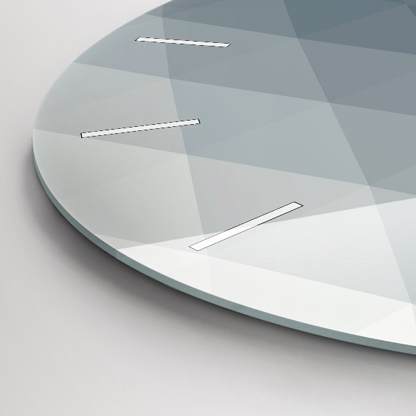 Pendule murale ronde Abstraction grise