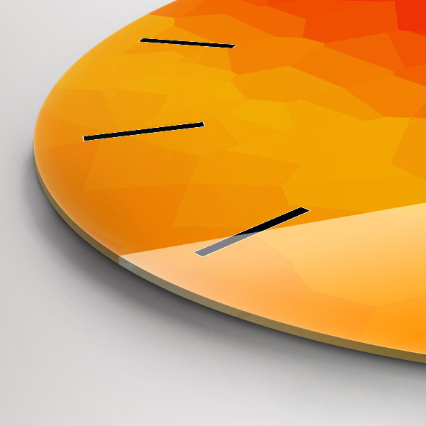 Pendule murale ronde Abstraction colorée