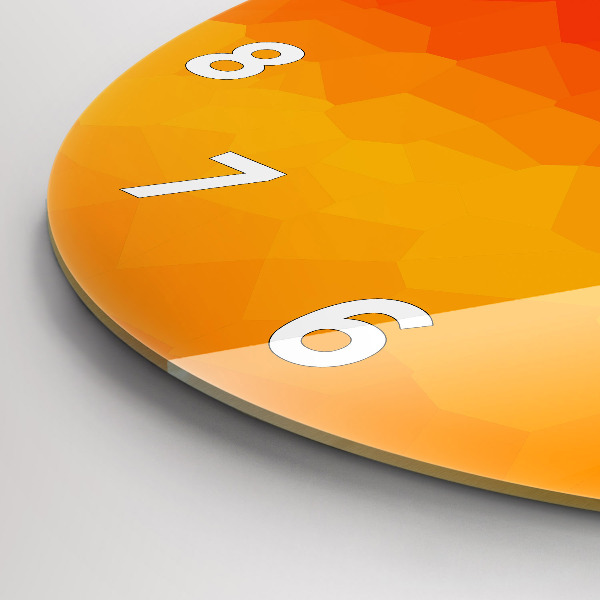 Pendule murale ronde Abstraction colorée