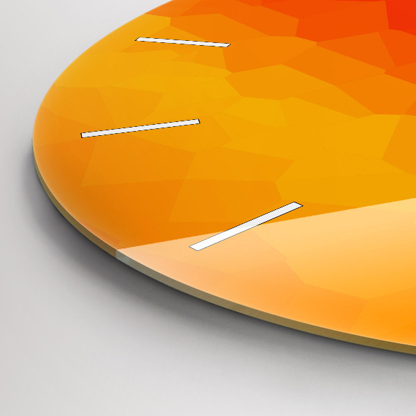 Pendule murale ronde Abstraction colorée