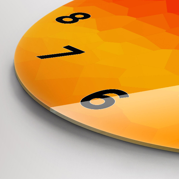 Pendule murale ronde Abstraction colorée