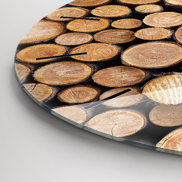 Pendule murale ronde cernes des arbres