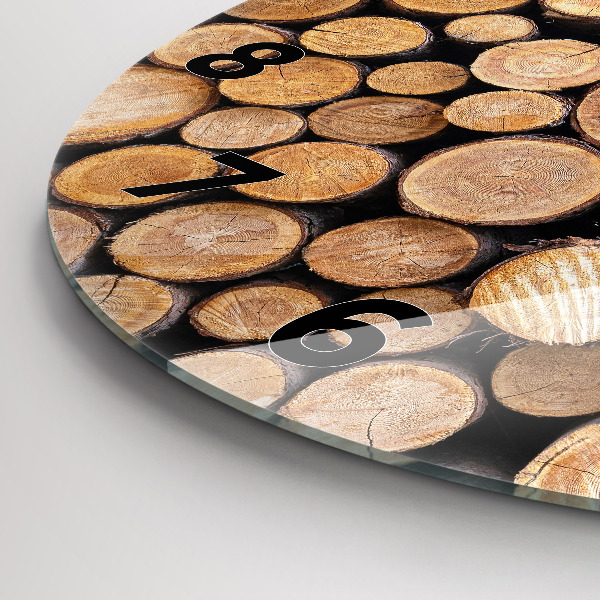 Pendule murale ronde cernes des arbres