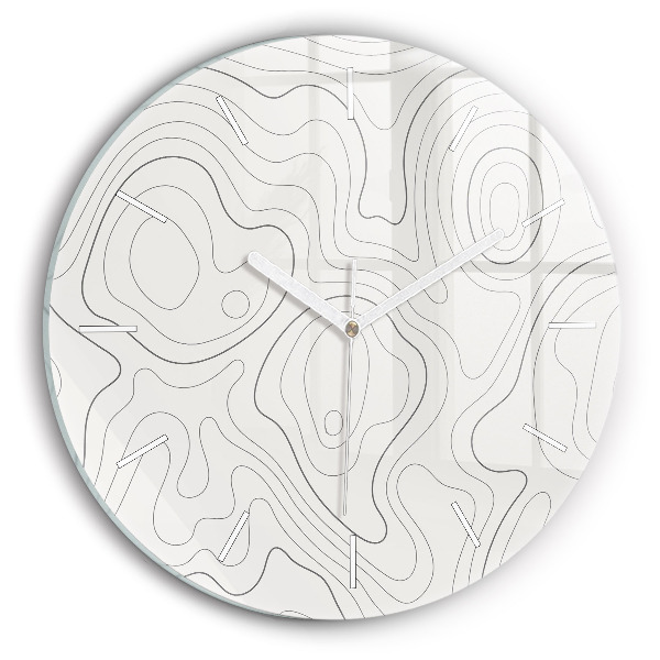 Pendule murale ronde 'Taches d''abstraction'